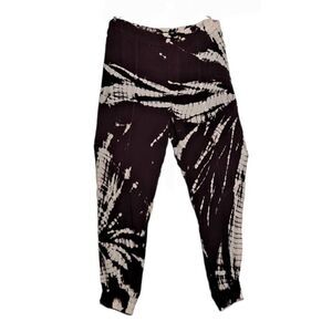 Young Fabulous & Broke Lounge Pants Joggers Shibori Wash Purple-ish Brown Medium